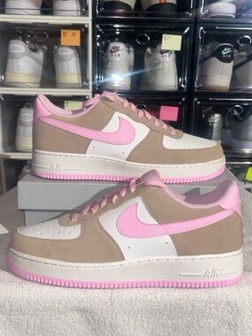Nike Air Force 1 '07 LV8 in the "Hemp Pink" #FQ8714-202 Original box